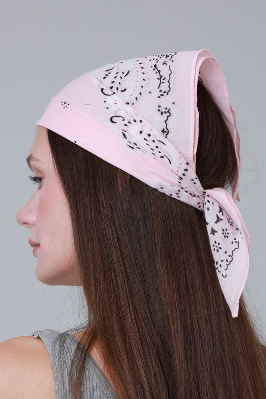Soft Cotton Printed Bandanas – Multi-Way Headband & Scarf Set 🌸🧣 Leto Collection