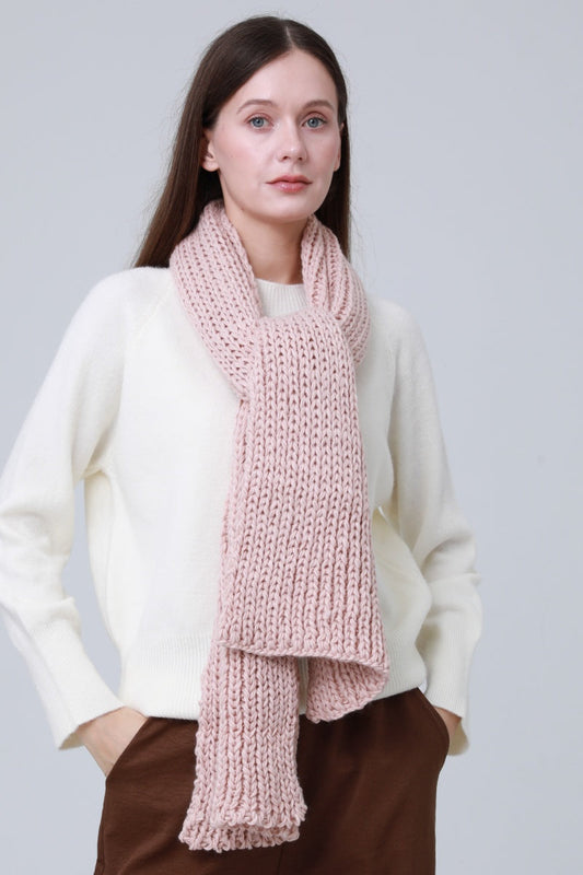 Chunky Ribbed Scarf – Oversized Winter Wrap for Women 🧣❄️ Leto Collection
