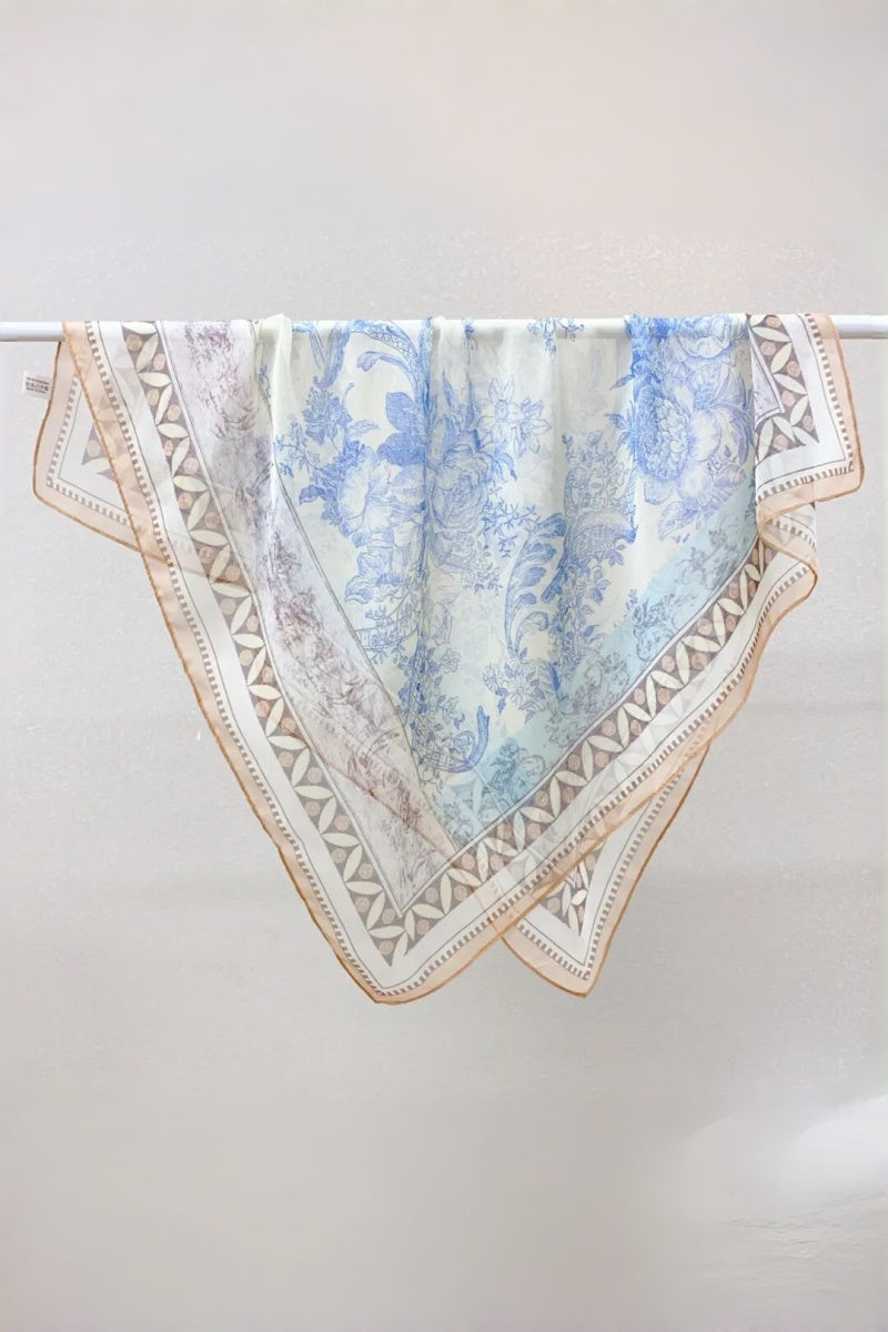 Blooming Floral Square Scarf β Spring & Summer Elegance πΈπ§£ Leto Collection