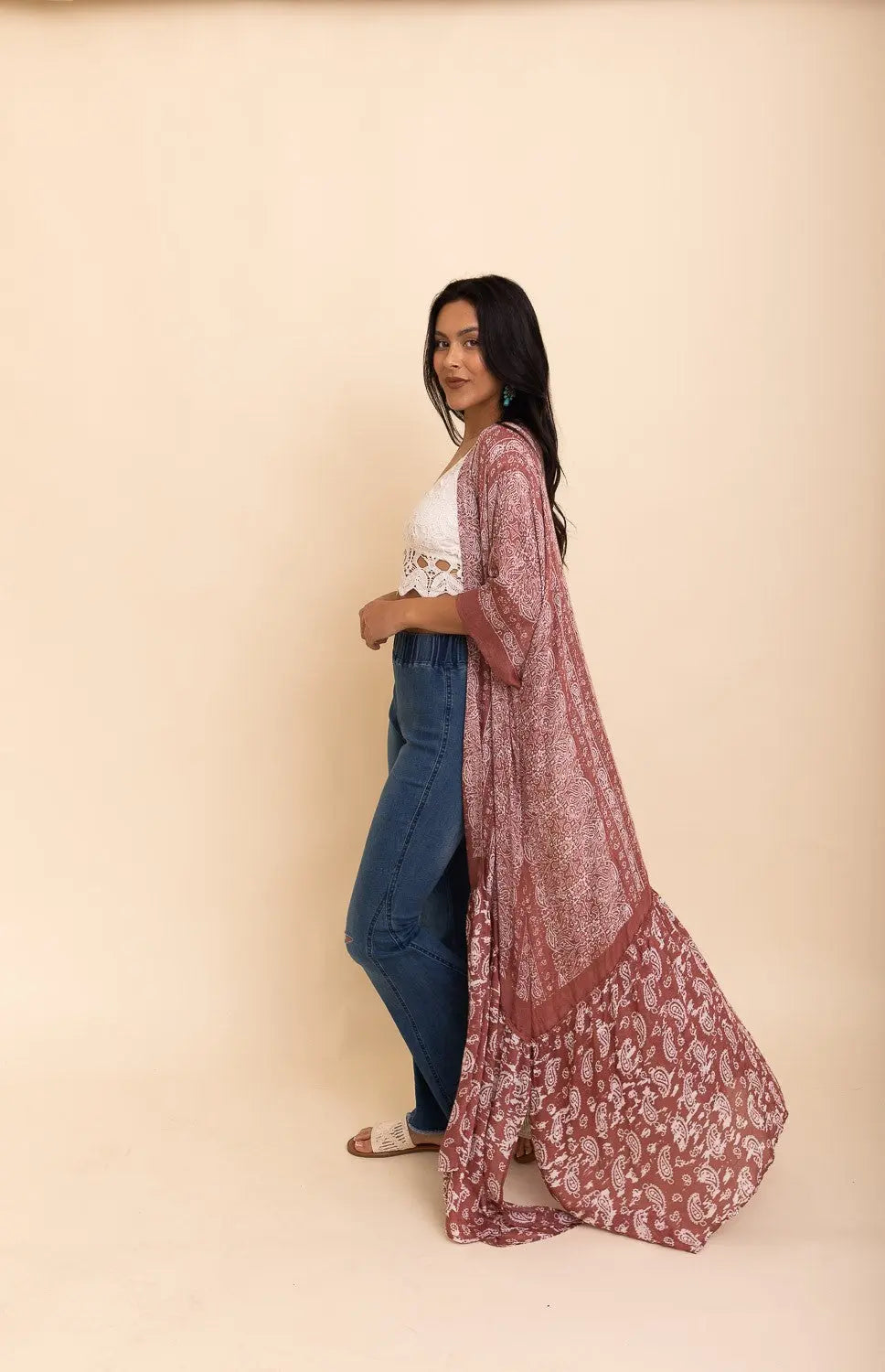 Paisley Free Flow Kimono Leto Collection