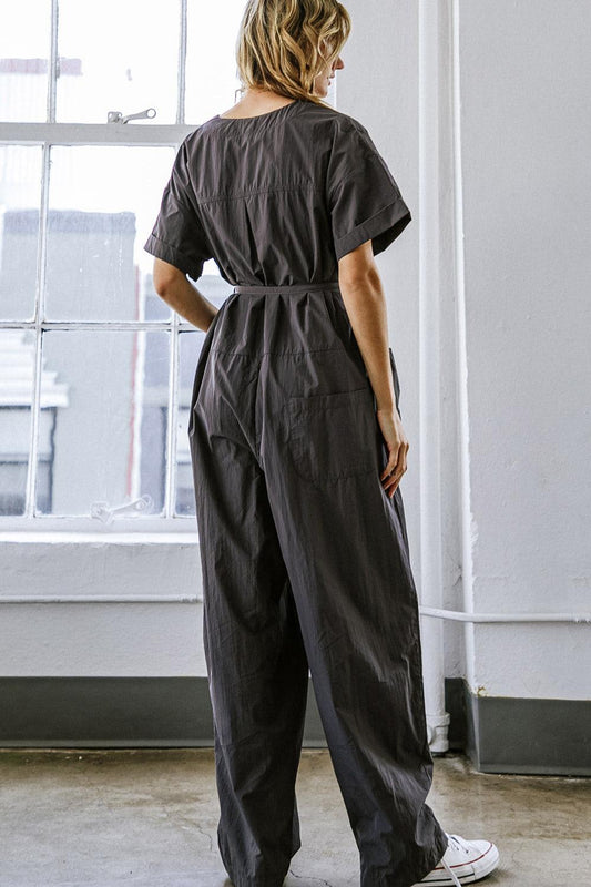 Say It Again Woven Jumpsuit in 20sha 20roc16 — Soul Flow Apparel