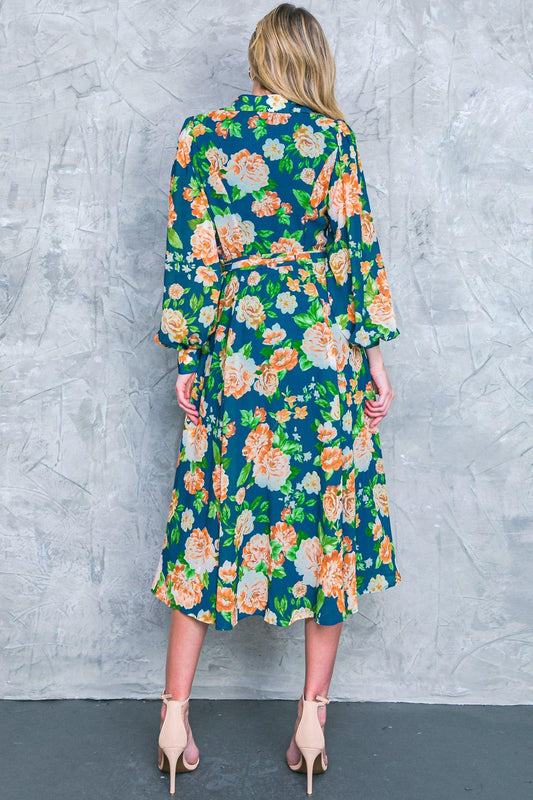 Bubbly Bliss Woven Midi Shirt Dress with Self Tie Sash in 20tea28 — Soul Flow Apparel