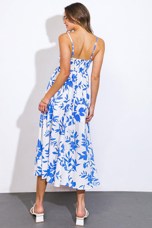 Active Hibernation Woven Midi Dress in 20ivo 20blu19 — Soul Flow Apparel