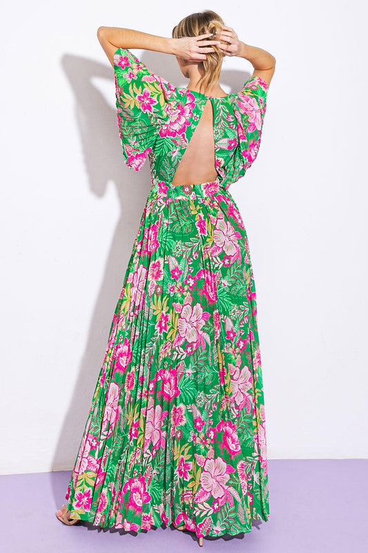 All Night Revival Woven Maxi Dress in 20gre9 — Soul Flow Apparel