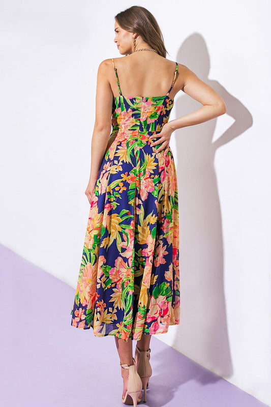 Sweetest Soul Woven Midi Dress in 20nav13 — Soul Flow Apparel