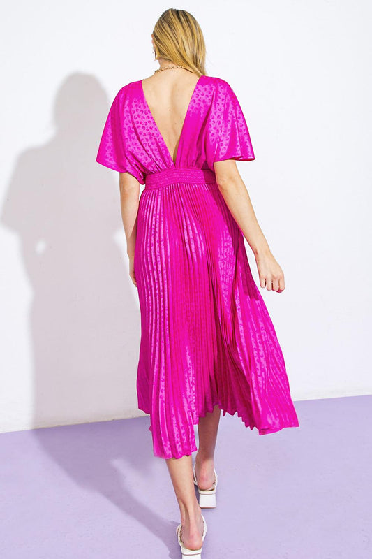 Cowgirl Repeat Satin Midi Dress in 20mag12 — Soul Flow Apparel
