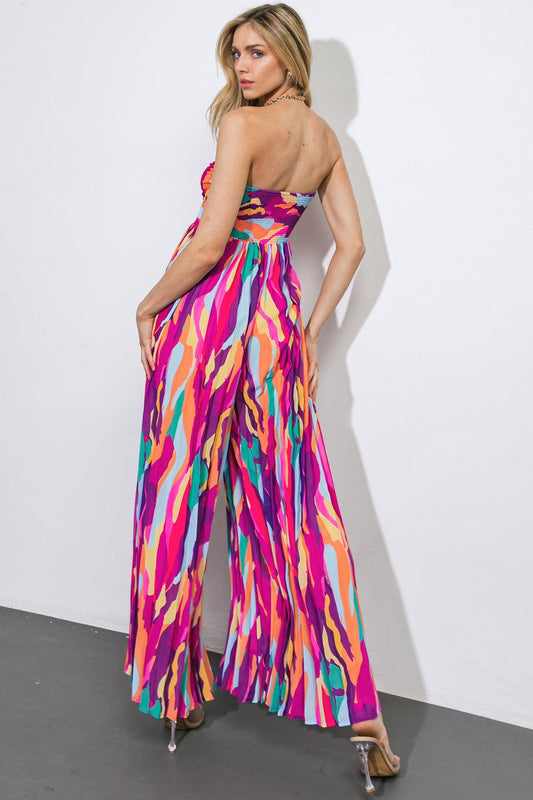 One Thing At a Time Woven Jumpsuit in 20mult11 — Soul Flow Apparel