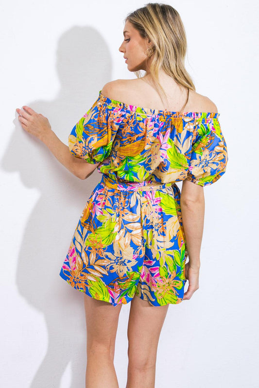 Oh So Lovely Woven Romper in 20roy11 — Soul Flow Apparel