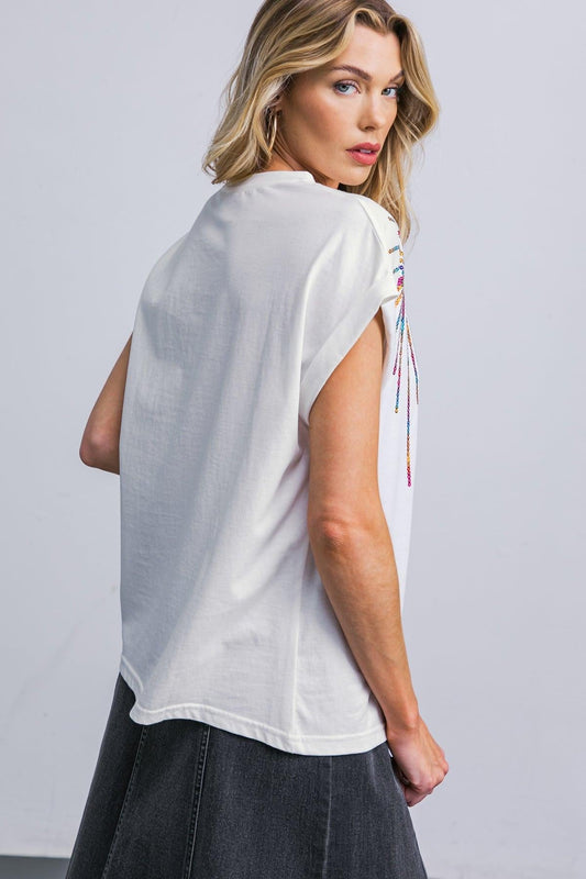 Talk About Beauty Knit Top in 20off 20whi19 — Soul Flow Apparel