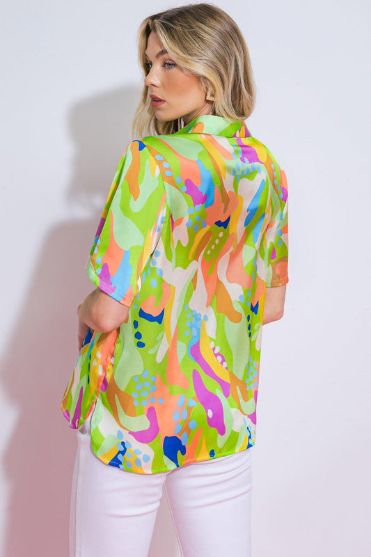 Up for Anything Woven Top in 20lim2 — Soul Flow Apparel