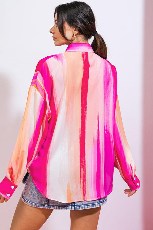 Take the Lead Woven Top in 20fuc6 — Soul Flow Apparel