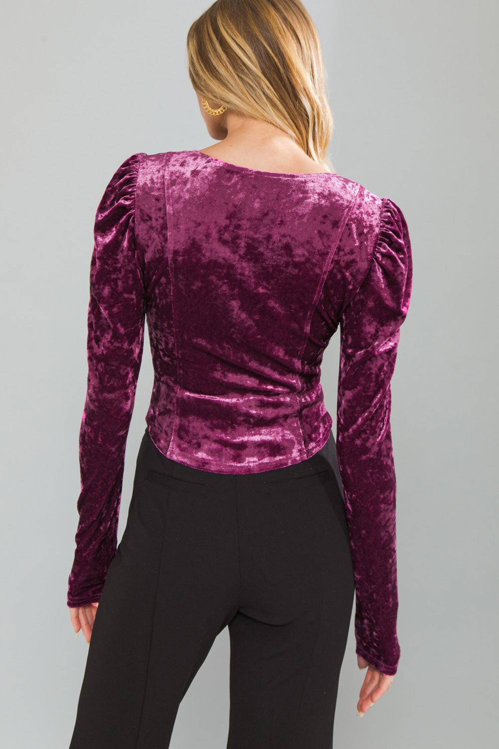 Put on a Show Velvet Top — Soul Flow Apparel