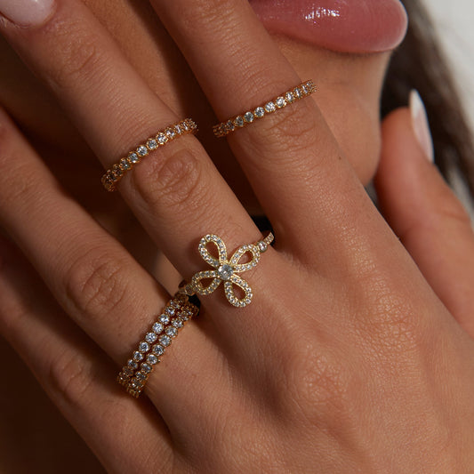 Chantel Cz Flower Ring — Soul Flow Apparel
