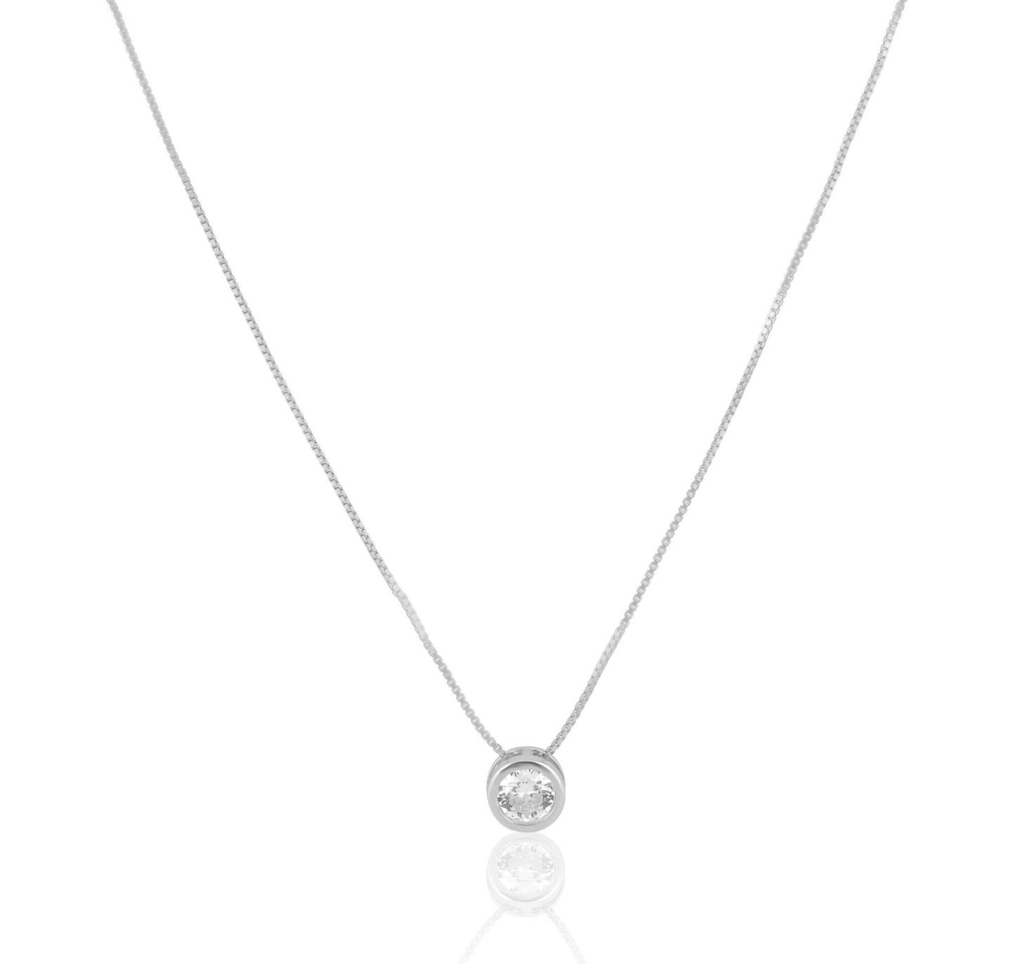 Cz Bezel Necklace — Soul Flow Apparel
