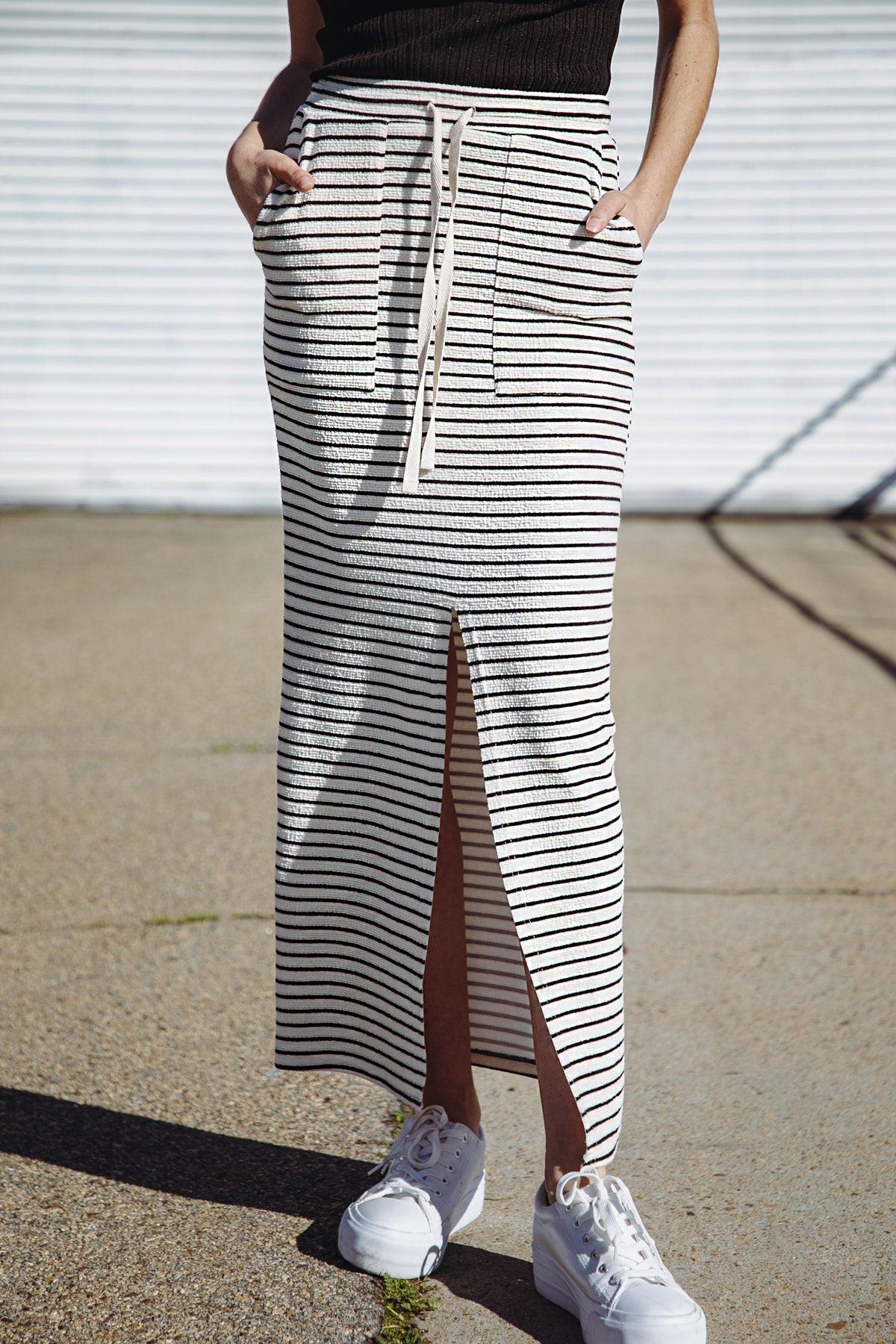 Pretty on Point Knit Skirt in 20cre 20bla17 — Soul Flow Apparel