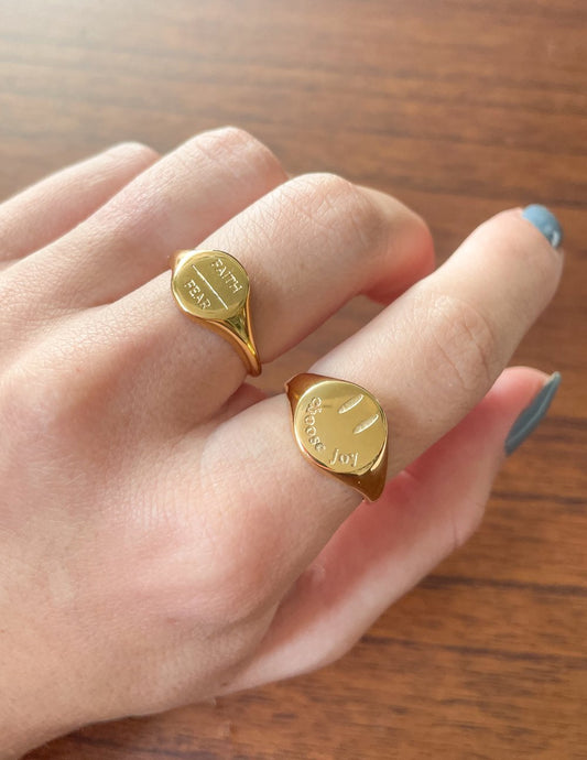Faith Over Fear Ring – Christian Ring