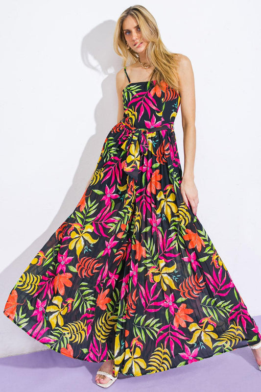 Blossoming with Joy Woven Jumpsuit — Soul Flow Apparel