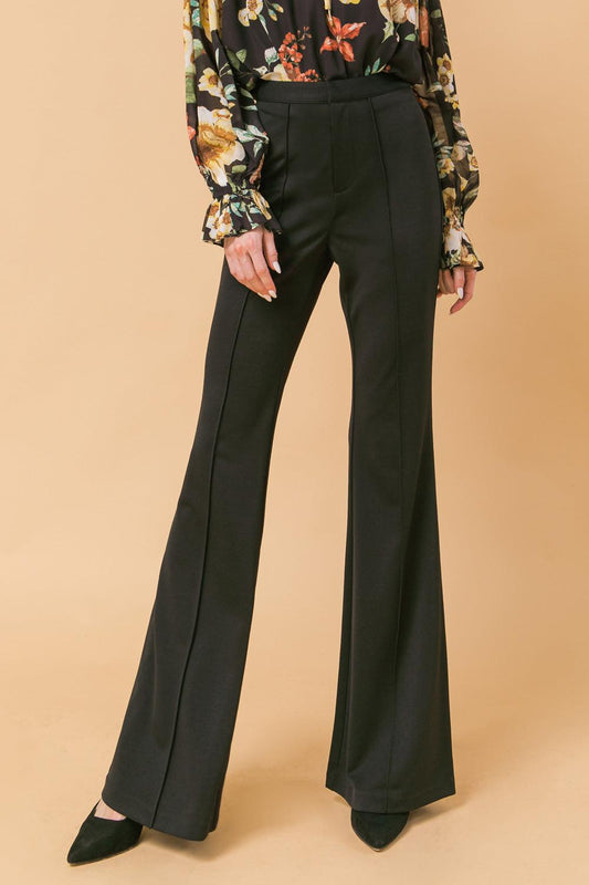 But Better Flare Pants High Rise Center Seam Faux Back Pockets — Soul Flow Apparel