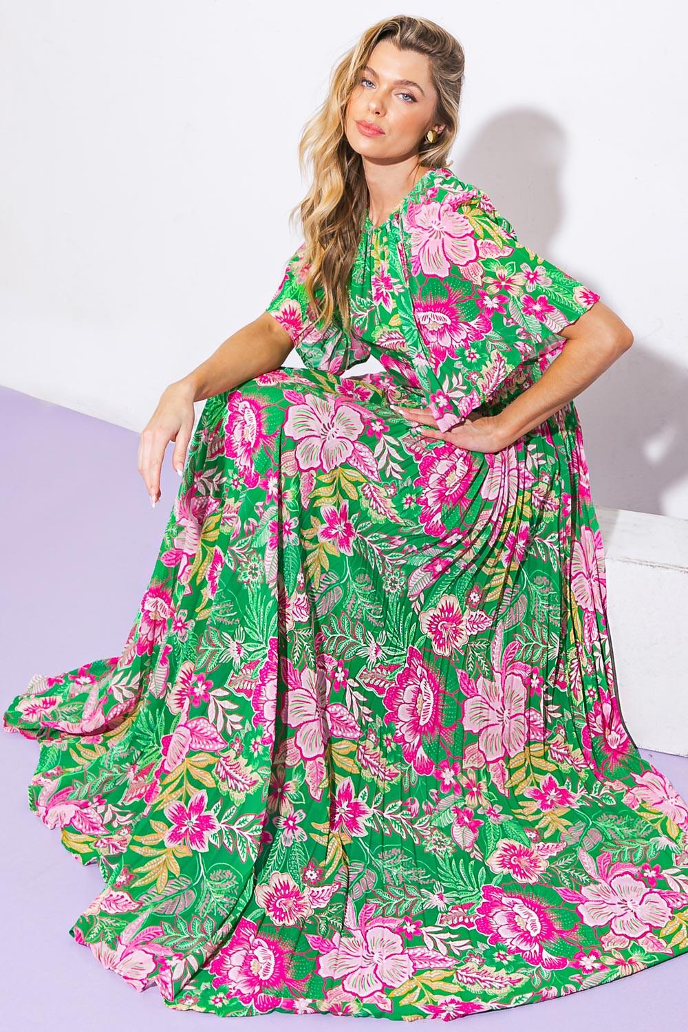 All Night Revival Woven Maxi Dress in 20gre12 — Soul Flow Apparel