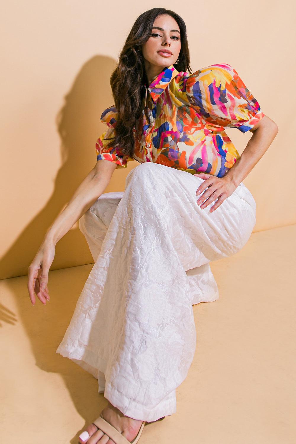 I Cross My Heart Woven Top in 20ivo19 — Soul Flow Apparel