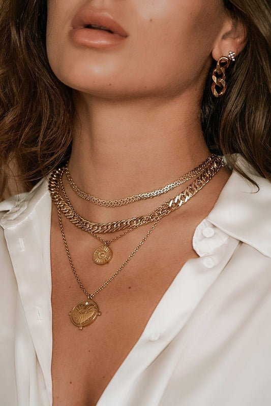 Gigi Double Coin Necklace — Soul Flow Apparel