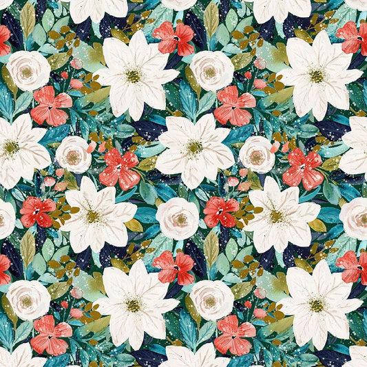 Winter Floral Vintage Dress — Soul Flow Apparel
