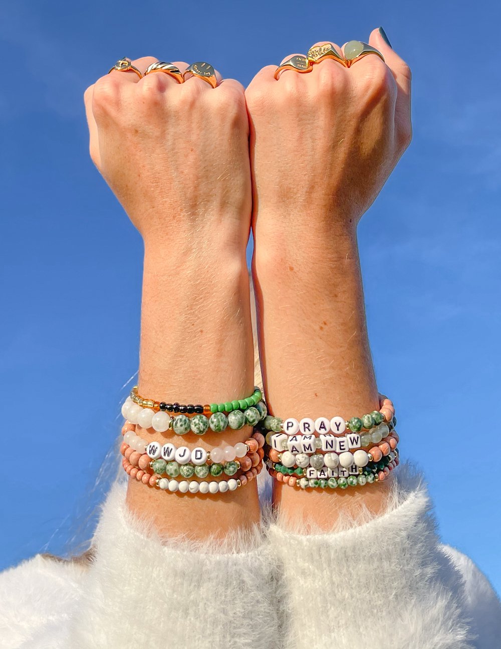 Howlite Bracelet – Christian Stone Bracelet