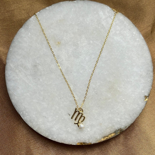 Zodiac Pearl Necklace — Soul Flow Apparel