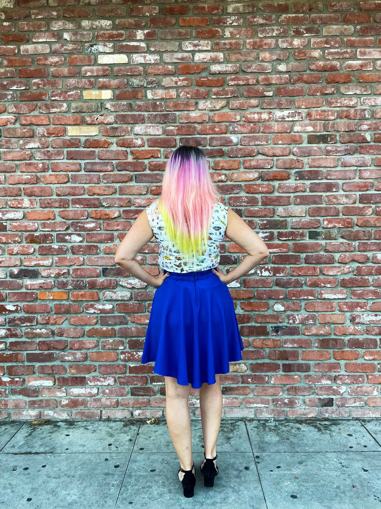 Royal Blue Skater Skirt — Soul Flow Apparel