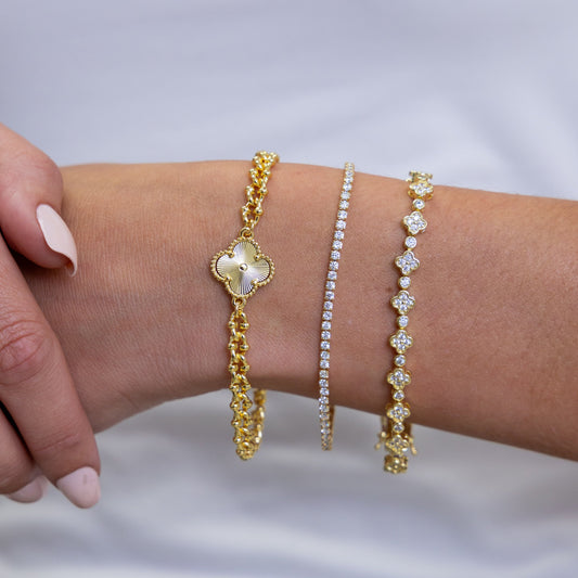 Dainty Gracie Tennis Bracelet — Soul Flow Apparel