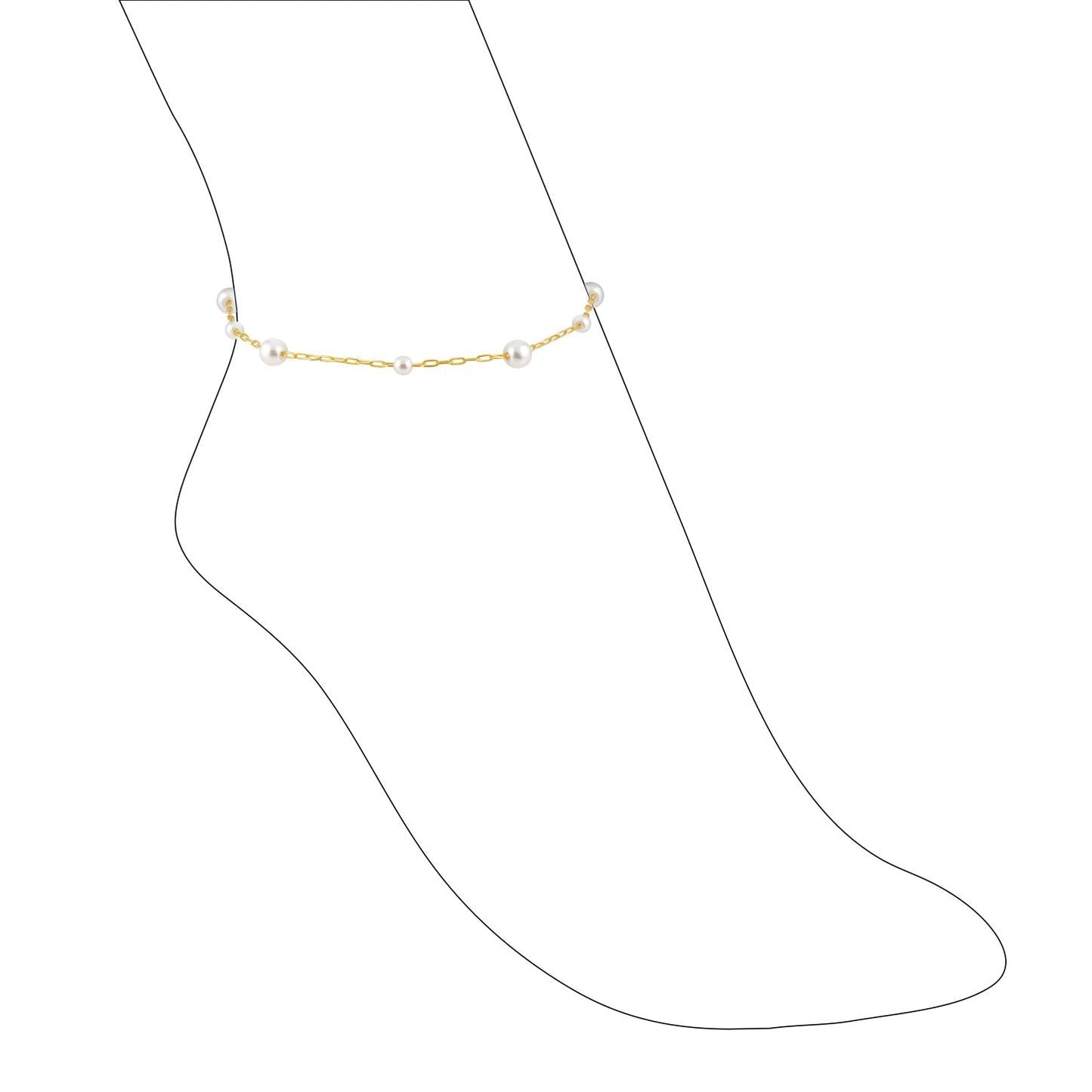 Kalani Pearl Anklet — Soul Flow Apparel