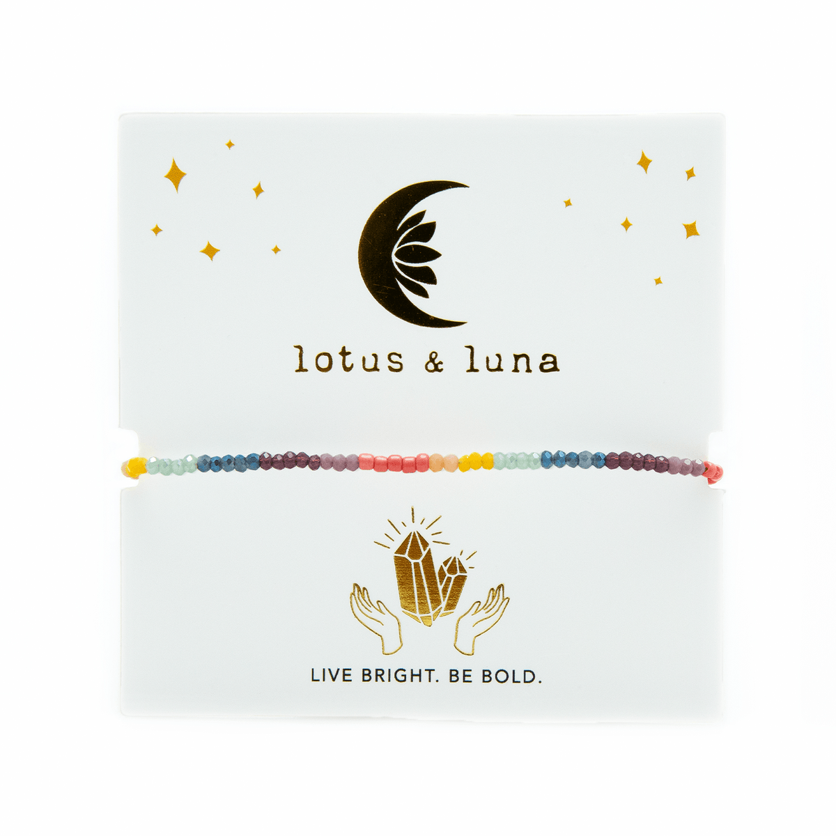 "live Bright. Be Bold" Goddess Bracelet — Soul Flow Apparel