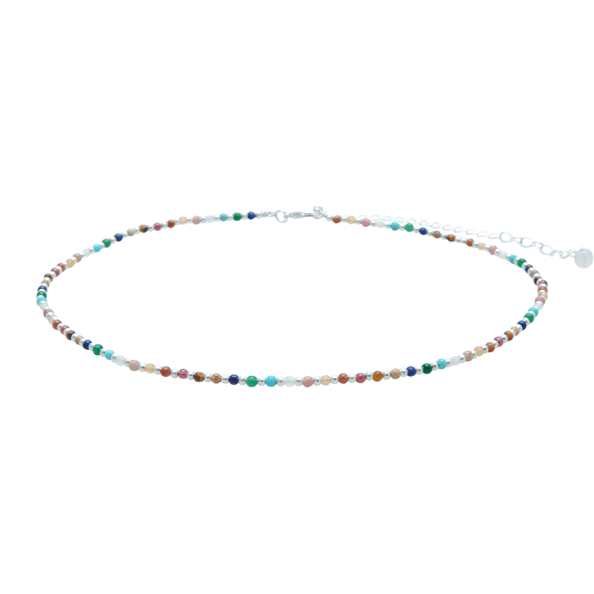 Master Healer 2mm Metal Accent Healing Necklace — Soul Flow Apparel