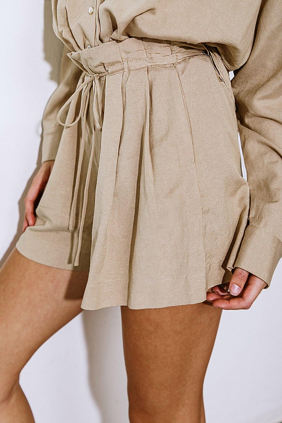 Better to Be Sweet Woven Shorts in 20tan10 — Soul Flow Apparel