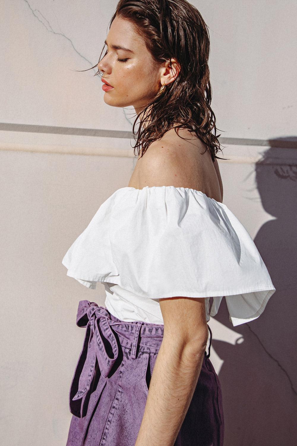 Time for Something Woven Top in 20whi9 — Soul Flow Apparel