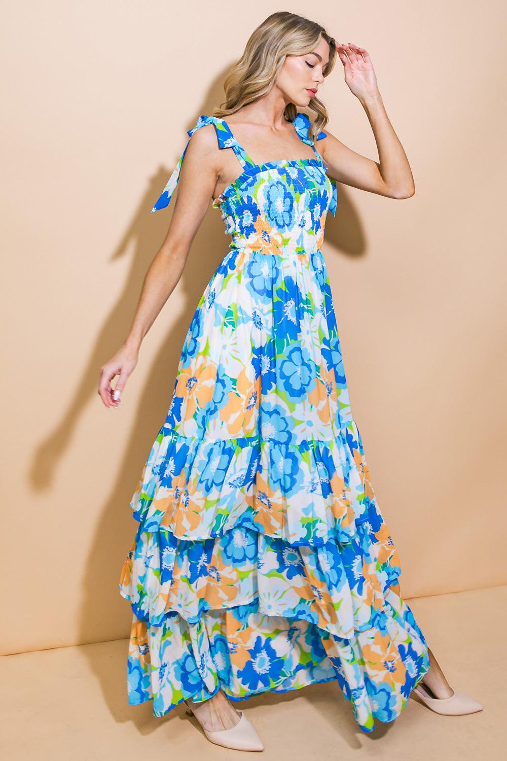 No Matter Where Woven Maxi Dress in 20blu 20ora11 — Soul Flow Apparel