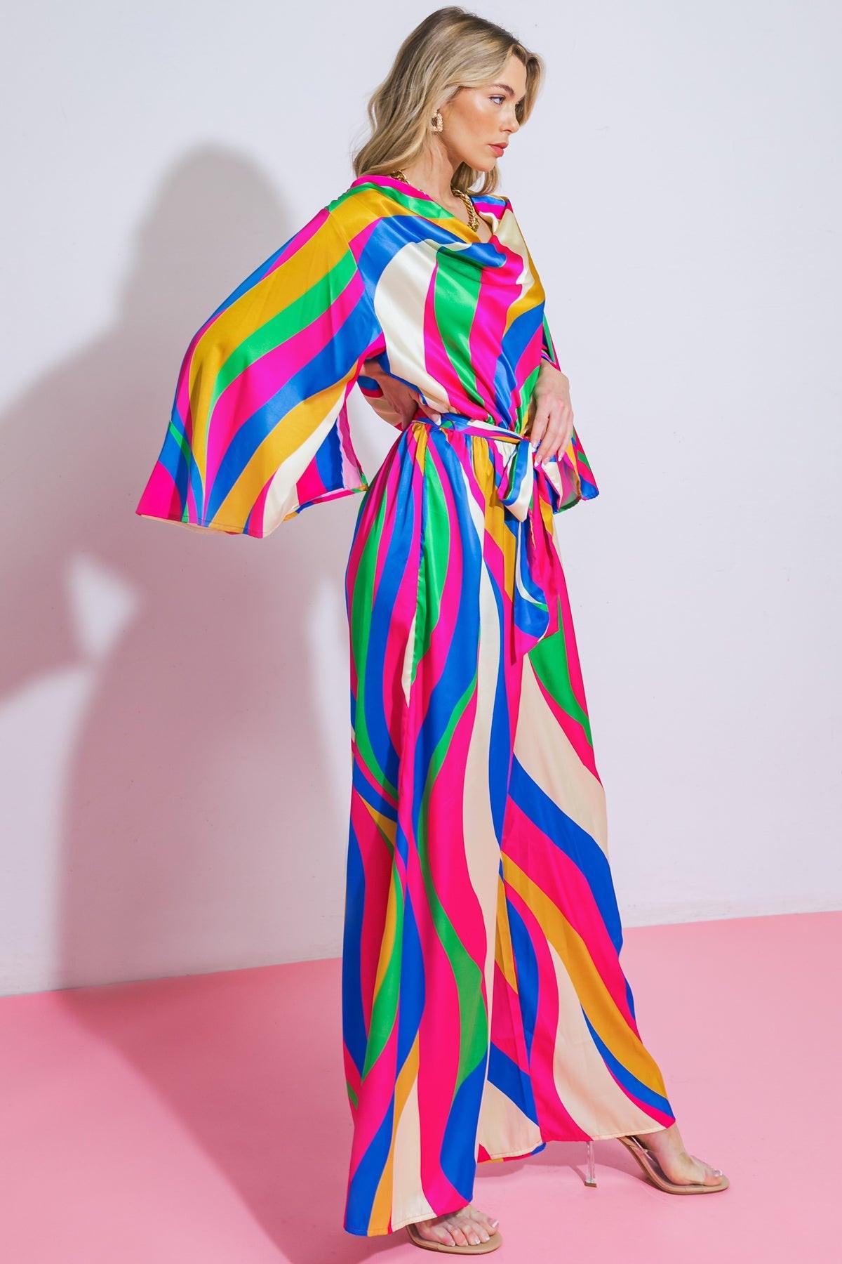 Endless Memories Woven Jumpsuit in 20blu 20pin15 — Soul Flow Apparel