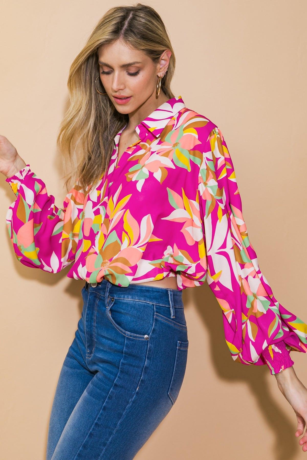 A Chill Moment Woven Top in 20fuc10, view 1 — Soul Flow Apparel