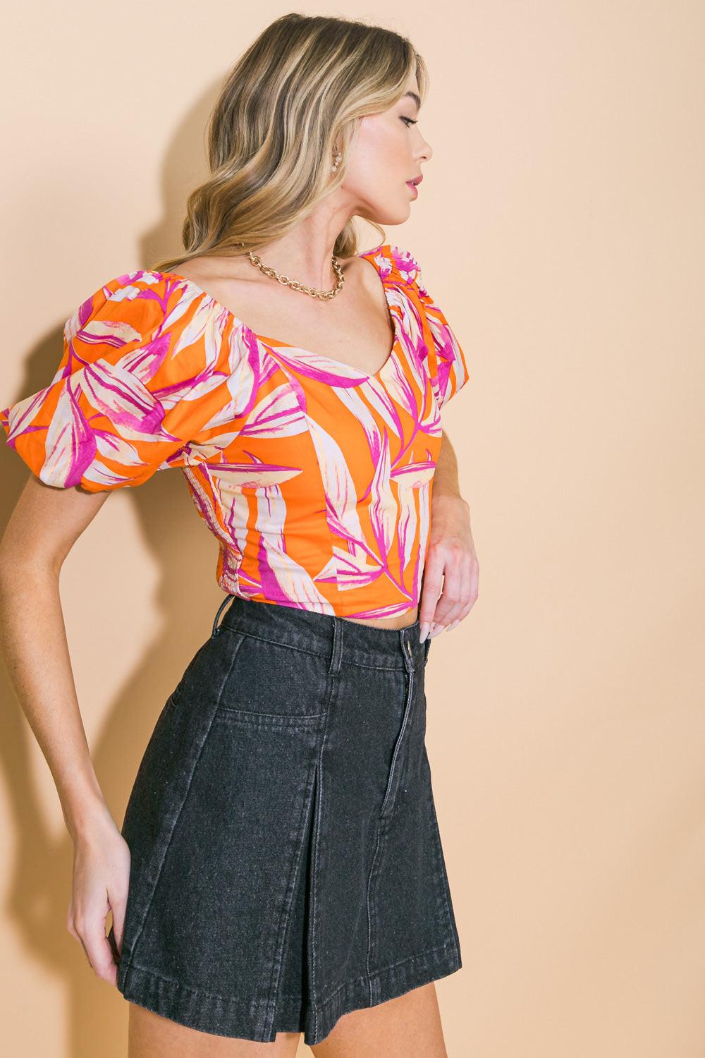 A World of Good Woven Crop Top in 20ora17 — Soul Flow Apparel