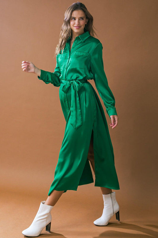 It's Your Place Woven Midi Dress — Soul Flow Apparel