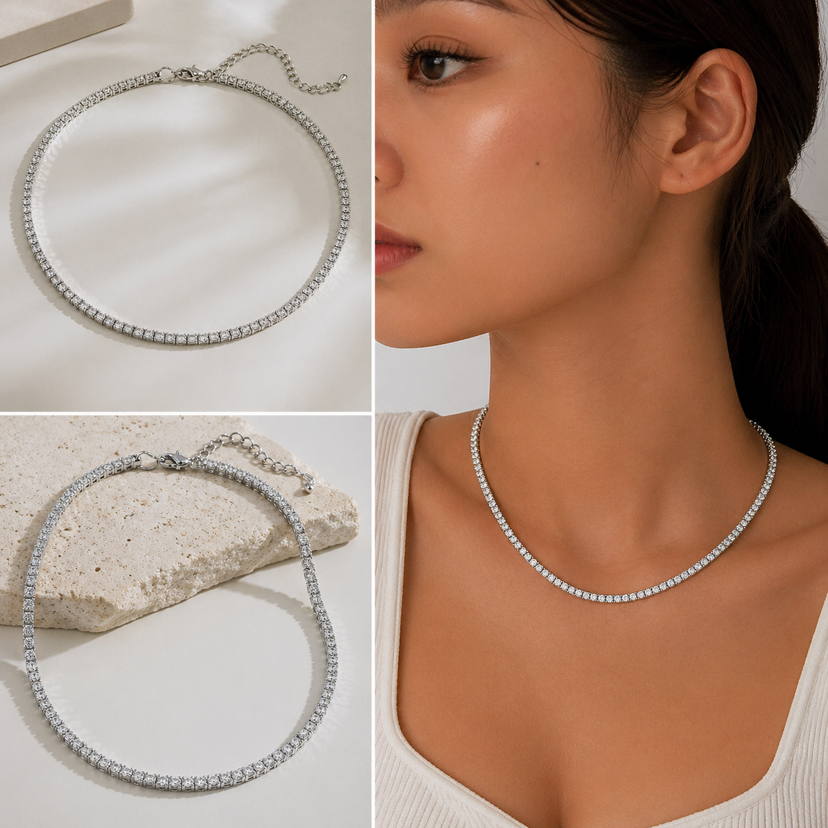Chloe Tennis Choker — Soul Flow Apparel