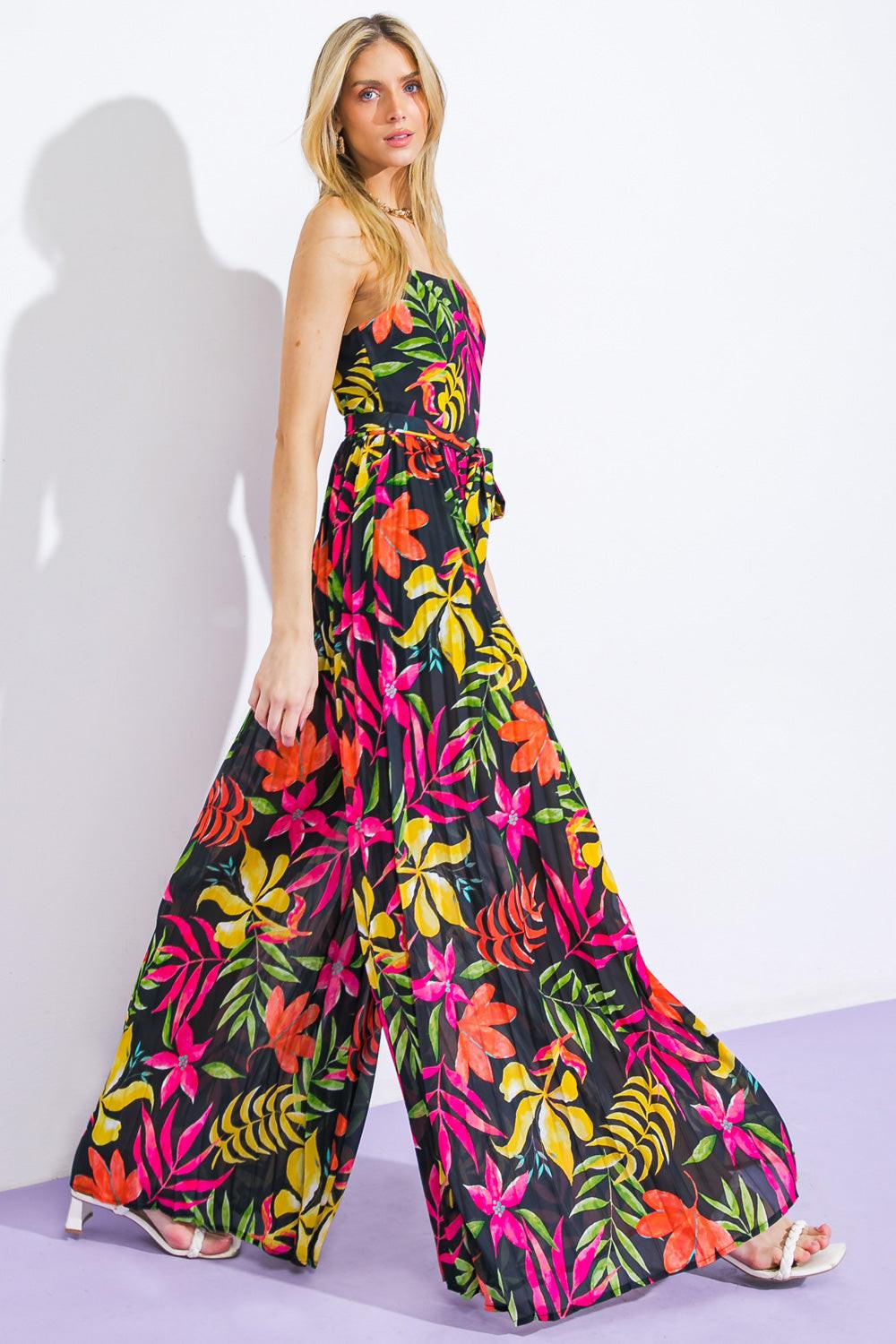 Blossoming with Joy Woven Jumpsuit — Soul Flow Apparel