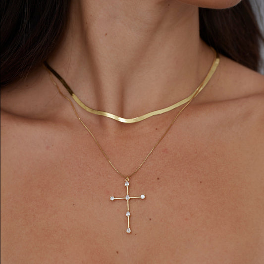 Tome Cz Cross Necklace — Soul Flow Apparel