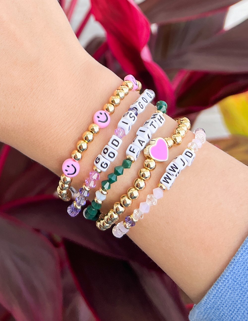 WWJD Letter Bracelet – Christian Letter Bracelet