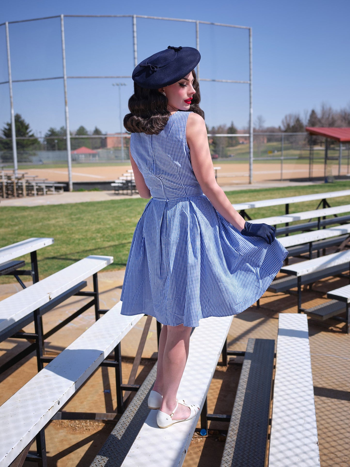 Elizabeth Dress in Gingham - Xs Only — Soul Flow Apparel