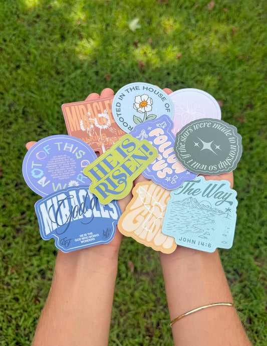 10 Random Stickers – Christian Sticker