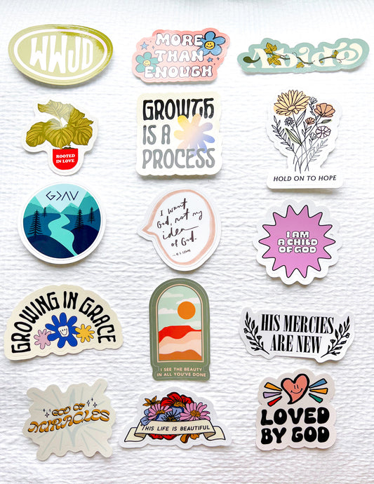 50 Random Stickers – Christian Sticker