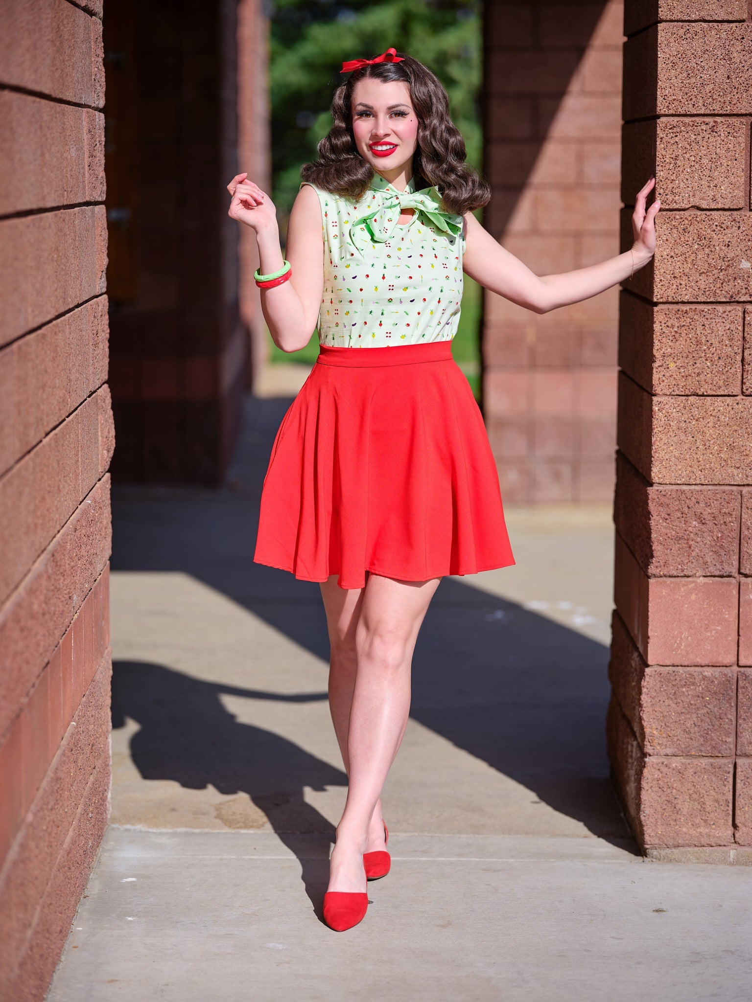 Tomato Skater Skirt — Soul Flow Apparel