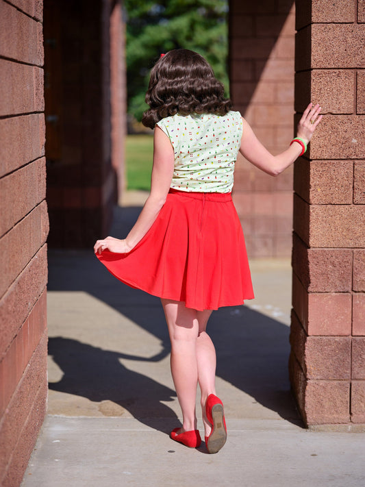 Tomato Skater Skirt — Soul Flow Apparel