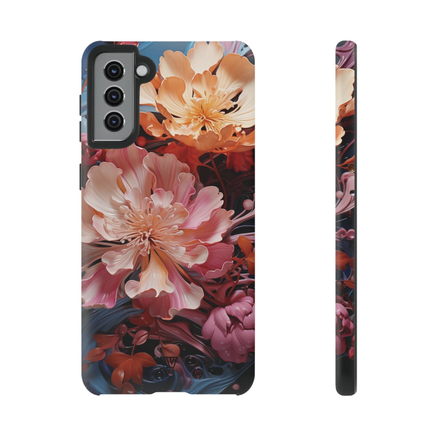 Paint Swirl Flowers | Tough Phone Case, view 2048 — Soul Flow Apparel